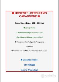 Capannone per ampliamento attività