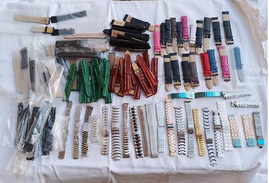 Cinturini orologio 100pz acciaio e pelle