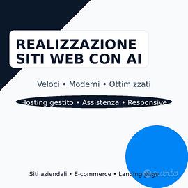 Realizzazione siti professionali con AI