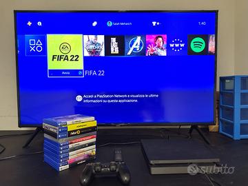 PS4 Slim 500GB + 10 giochi con scatola originale