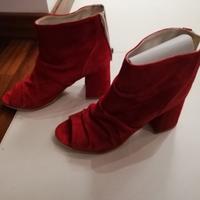 tronchetto camoscio rosso 