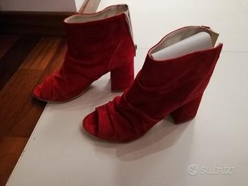 tronchetto camoscio rosso 