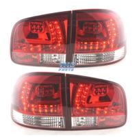 FANALI VOLKSWAGEN VW TOUAREG 02-10 LED ROSSO CROMA
