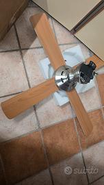 ventilatore da soffitto con luce e telecomando 