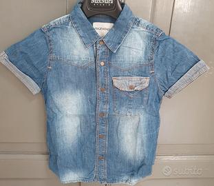 camicia in jeans taglia 4/5 anni