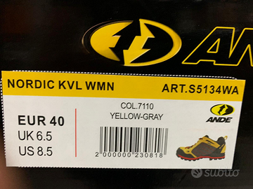 Scarpe NUOVE trekking Ande nordic kvl donna 40