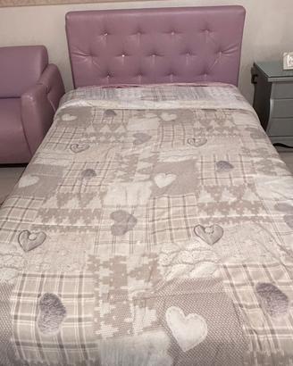 Letto da una piazza e mezza con contenitore