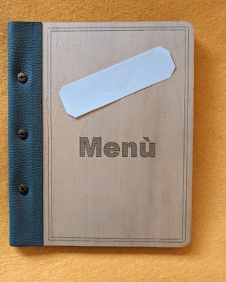 Porta menù in compensato