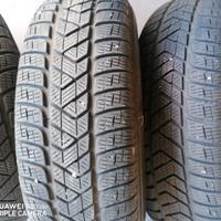 4 GOMME 215/60 R16 INVERNALI PIRELLI , CON CERCHI