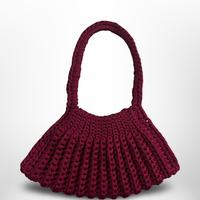 Borsa all’uncinetto in fettuccia