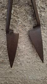 Antiche forbici cesoie per tosatura pecore XIX sec