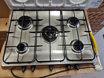 Piano cottura gas ARISTON 5 FUOCHI cm. 68 PERFETTO