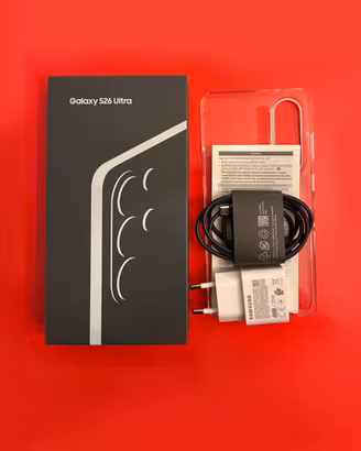 Galaxy s26 ultra + cover e carica batterie