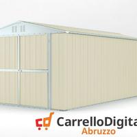 Box garage auto in Acciaio 327x611cm 19mq avorio