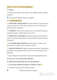 Segretaria/ Commessa/ Babysitter/ Collaboratrice D