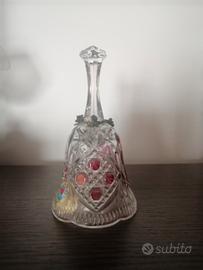 Campana cristallo al piombo e argento vintage 