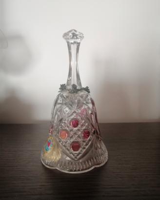 Campana cristallo al piombo e argento vintage 
