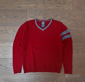 Maglione Vintage Lana Scollo a V | Taglia M