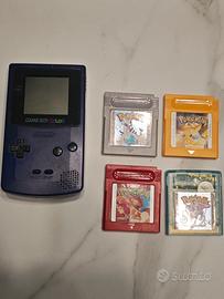 game boy color più 4 giochi pokemon