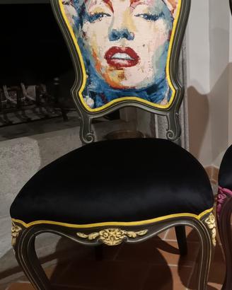 Sedia Vintage rivisitata Pezzo Unico