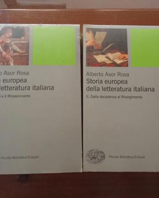 Storia europea della letteratura italiana I e II