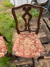 5 sedie stile barocco