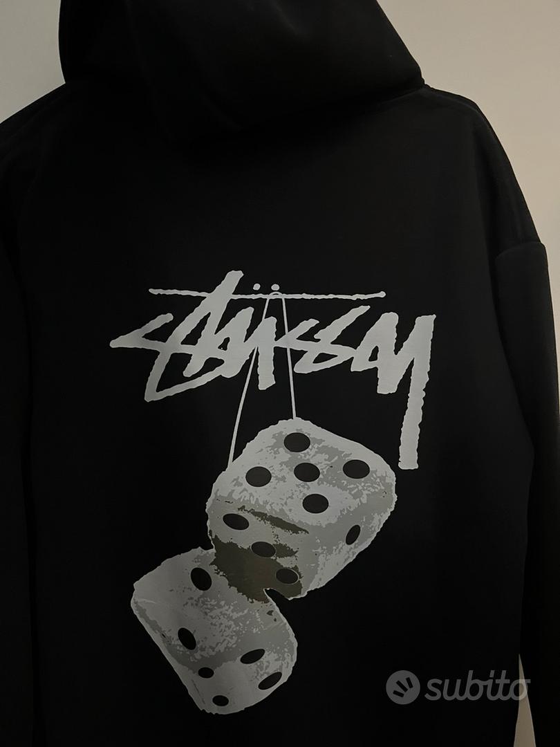 Felpa nera stussy online