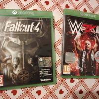 giochi xbox one fallout 4 e wrestling 2k16