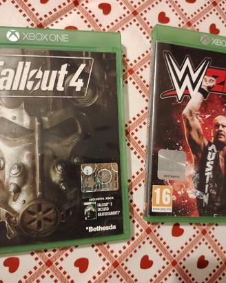 giochi xbox one fallout 4 e wrestling 2k16