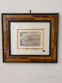 Quadro con foglia argento 925