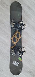 Snowboard flow infinite 156 cm attacchi ride metal