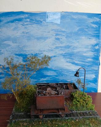 Diorama  Marklin  carro rottami