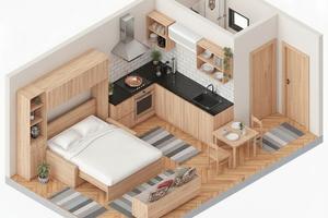 Monolocale comodo per linea verde di LORETO