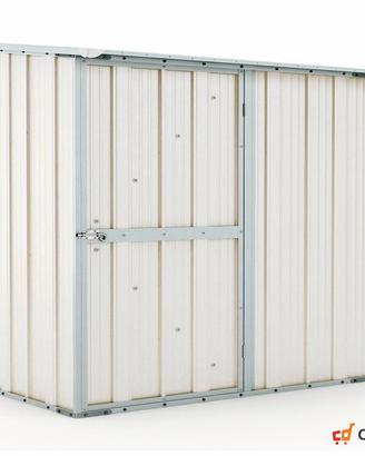 Box casetta giardino in Acciaio 174x100cm bianco