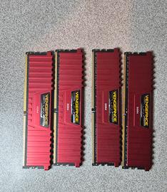 Ram ddr4 3000 4x4gb 16gb Corsair VENGEANCE LPX