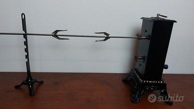 Girarrosto camino  a carica manuale giemme 