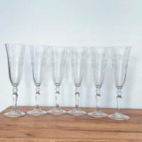 Set 6 flute d'epoca da champagne 