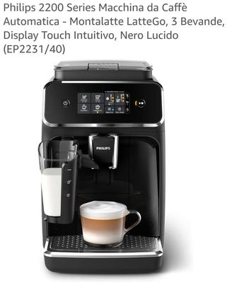 Macchina caffè Philips 2200  con Montalatte