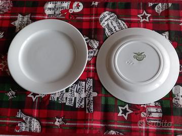 2 Piatti Frutta bianchi ceramica SCILaveno vintage