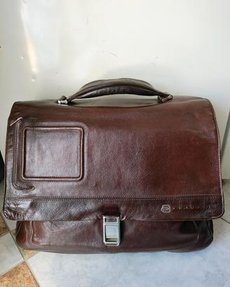 borsa da lavoro Piquadro marrone in pelle 