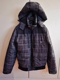 PIUMINO ELEGANTE "JACK & JONES", TAGLIA XL GRIGIO.