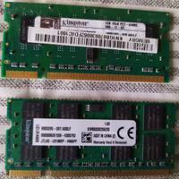 KINGSTON 1GB 1RX8 PC2 BANCO RAM x2