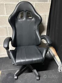 Sedia Gaming/Ufficio Ergonomica - total black