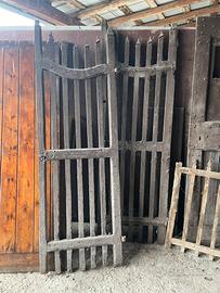 Cancello antico legno