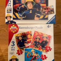 Puzzle SAM Pompiere + Zafari + Gioco dell'Oca Bing