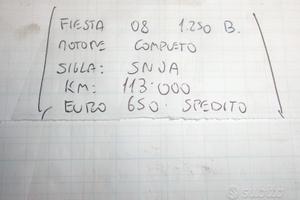 Motore completo fiesta 08 1.250 b snja