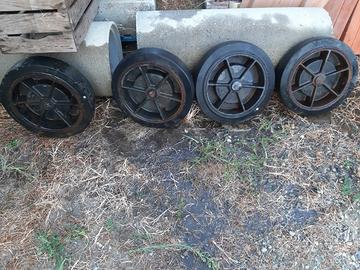 ruote carrello rimorchietto