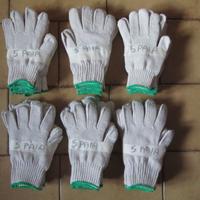 Lotto guanti in cotone x lavori domestici vari .