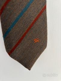 Cravatta vintage Burberry in lana