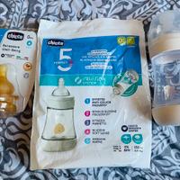 Set biberon chicco + tettarelle 0m